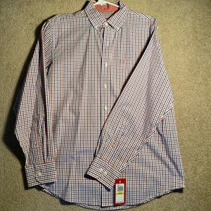 IZOD Men’s Button Down Dress Shirt New with Tags (Medium)